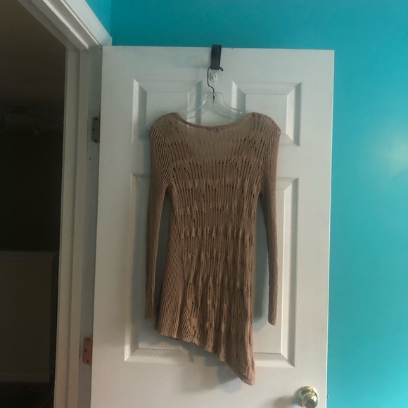 Asymmetrical Open Crochet/Pointelle Sweater - Picture 4 of 7
